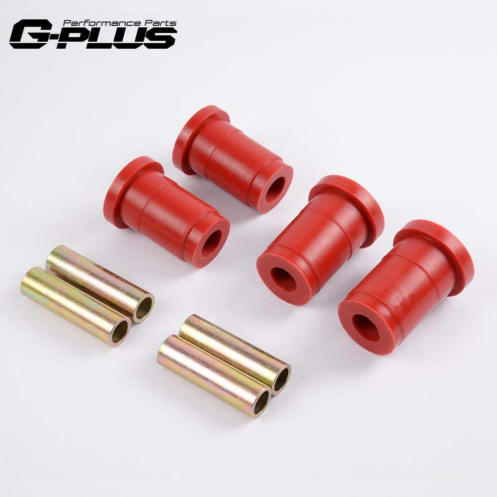 Red 6-205 Suspension Front Control Arm Bushing Kit Replacement For Ford Mustang 1979-1993 Non-Heavy Duty
