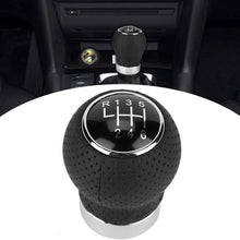 Shift Knob, Car 5 Speed 6 Speed Universal Round Leather Gear Shift Head Manual Transmission Gear Shift Knob Car Shift Knob Lever Shifter(6 Speed)