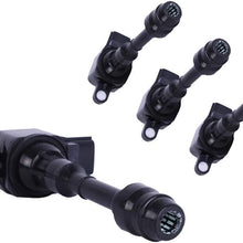 Motorhot Pack of 4 Ignition Coil on Plug fit for 02-06 Nissan Altima Sentra X-Trail 2.5L L4 Compatible with UF350 UF-350 C1398