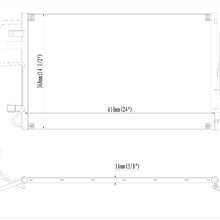 DFSX New All Aluminum Material Automotive-Air-Conditioning-Condensers, For 2005-2010 Kia Sportage,2005-2009 Hyundai Tucson