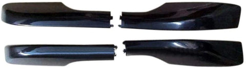 for Toyota Land Cruiser LC200 J200 2008-2016 Black or Silver Roof Rails Rack End Cap Protection Cover Trim 4PCS (Silver)