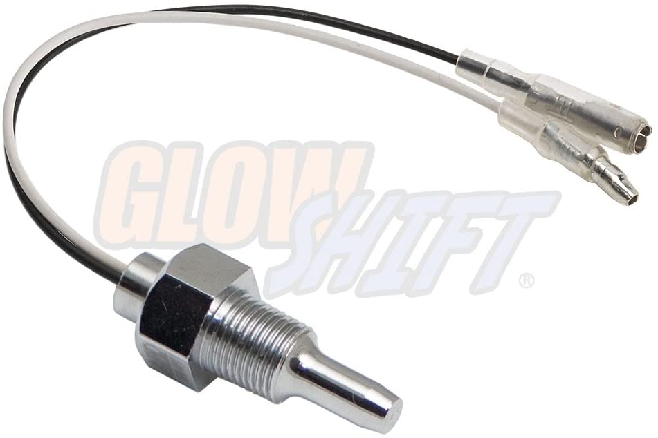 GlowShift Replacement Temperature Gauge Sensor Sending Unit 1/8-27 NPT Thread