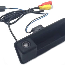 AupTech Car Rearview Camera for BMW 1' E82 E88 3' E90 E91 E92 E93 5' E60 E61 LCI Waterproof Night Vison HD Backup Reverse Camera NTSC Type CCD Trunk Handle with Switch