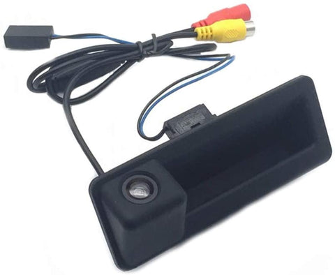 AupTech Car Rearview Camera for BMW 1' E82 E88 3' E90 E91 E92 E93 5' E60 E61 LCI Waterproof Night Vison HD Backup Reverse Camera NTSC Type CCD Trunk Handle with Switch