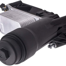 Ensun 5184294AE Engine Oil Cooler Housing Filter with 2 Sensor replacement for 2011-2013 300 Town & Country, Dodge Grand Caravan, Grand Cherokee, Ram 1500 3.6L V6 Engine
