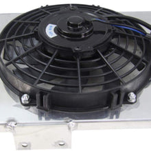 OzCoolingParts 84-01 Jeep Cherokee Radiator Fan Shroud Kit, Full Aluminum Radiator + 3 x 9" Electric Cooling Fan w/Shroud for 1984-2001 Jeep Cherokee XJ 2.5L/4.0L