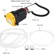 Yosoo Health Gear Diesel Extractor Pump, 12V Oil Extractor Pump Oil Fluid Pump Extractor Scavenge, Oil Change Pump Transfer Suction for Auto Car Boat Motorbike Truck