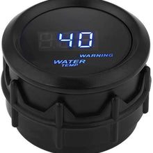 Temperature Gauge for Car, Keenso 40-150℃ Water Temperature Gauge 2 Inch 52mm Blue LED Digital Car Outside Temperature Gauge w/Sensor