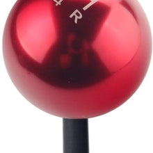 DEWHEL Round Ball Billet M12x1.25 5 Speed Short Throw Shifter Shift Knob MT Manual Gearbox Screw On Titanium