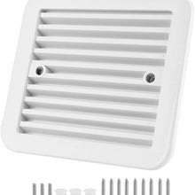 Qiilu Side Air Vent Fan, 12V ABS Side Air Vent Ventilation Exhaust Blade Fan Low Noise for Car RV Trailer SUV Caravan