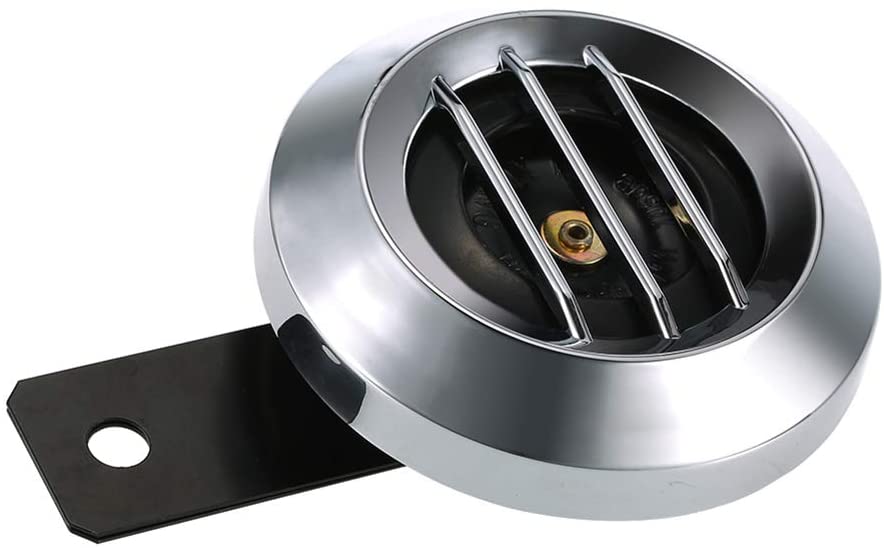 Universal Waterproof Motorcycle Round Electric Horn, DC 12V 1.5A 105Db, Which is Waterproof and It Has Loud Volume for Warning