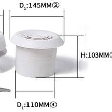 Car Roof Fan 12V, Morechioce Motorhome Mushroom Fan ABS Trailer Air Inlet Caravan Roof Ventilation Roof Exhaust Fan 60 CFM