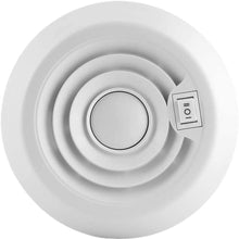 Qiilu RV Roof Air Vent, 24V Roof Fan Air Ceiling Cooling Ventilation Grille for Campers Motorhome Travel Trailer Van