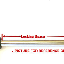 Pin, Tensile - 3/8" Diameter | 3-3/4" Locking Space || Round Black Plastic T Knob | Universal Weight Stack Replacement SELECTOR Key -| Detent Hitch PINS || Chrome Plated Steel Shaft | by SBD