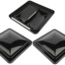 CTCAUTO Replacement VL200-B90112-C 3 Pack RV Vent Camper Trailer Ventline 14 inch x 14 inch Rust Resistant Roof Vent Cover Part Kit Vent Lid