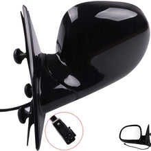 ROADFAR Side View Mirror Left Side Mirror Fit Compatible with 1995-1997 Chevy Blazer S10 1994-1997 Chevy S10 Pickup S-15 Power Adjustment Manual Folding Non-Heated 15150851 GM1320126