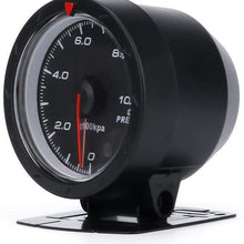 XinQuan Wang 60mm Auto Oil Pressure Gauge 0-10Bar Red White Lighting Car Oil Pressure Meter with Oil Press Sensor Auto Gauge