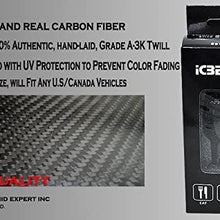 ICBEAMER Carbon Fiber Shift with Blue LED Light Knob 5 6 Speed Stick Manual Transmission Included 2 pcs CR2032 Battery