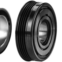 Qiilu CL-FOR0810 A/C Compressor Clutch Air Condition AC Compressor Clutch Assembly Kit Fit for 2008 2009 2010 Subaru Impreza Forester 08-10 with Bearing/Pulley/Electromagnetic Coil/Front Plate