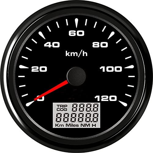 ELING Universal 0-120KM/H Auto GPS Speedometer Odometer Velometer with 8 Different Backlight 85mm 9-32V