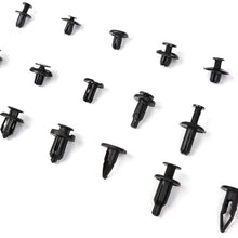 LUJUNTEC 180Pcs Bumper Retainer Clips Auto Fasteners Rivet Clips Body Fastener Clips with Plastic Box