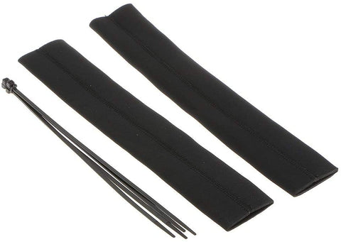 Fangfang Pair Black Neoprene Motorcycle Fork Gaiter Boot Seal Socks Covers Protector Durable Cable Ties for Extra Security