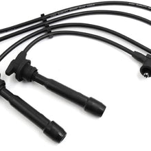 uxcell 671-4239 Auto Car Engine Spark Plug Cable Ignition Wire Set of 4 for Hyundai 2004-2009 for Kia for Tucson 4 Cylinder