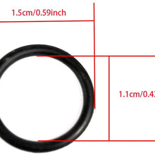 Mamiko Black Viton O-rings Replacement for H D 11105 Oil, Engine, Tranny and primary, 100 PCS