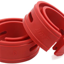 uxcell Type-D Red Universal Car Auto Rubber Shock Absorber Spring Bumper Buffer Power Cushion 2pcs