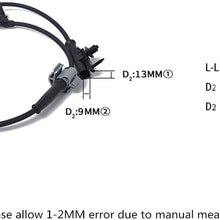 Automotech ABS Wheel Speed Sensor Front 15229012 Compatible with Cadillac Escalade & Escalade ESV/C h e v r o l e t Avalanche & Silverado 1500 & Tahoe/GMC Sierra & Sierra 1500 & Yukon & Yukon XL 1500