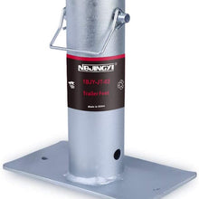 NBJINGYI Tall Trailer Jack Foot Plate 2000LBS Capacity with Pin Base for A-Frame Boat RV Camper Removable