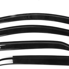 IKON MOTORSPORTS | Window Visors Compatible With 2020 Toyota Corolla Sedan | Smoke Tinted Slim Style Acrylic Sun Rain Guards Vents Windshield Tape On 4PC Set