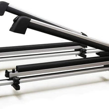 BRIGHTLINES Crossbars & Ski Rack for 6 Skis 4 Snowboards Combo Compatible with 2015-2019 Chevy Trax