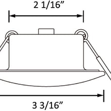 Facon 3 Inch LED RV Puck Light Full Aluminum Recessed Mount Down Light, 12V Interior Light for RV Motor-Homes Camper Caravan Trailer Boat (3400K Warm White Light)