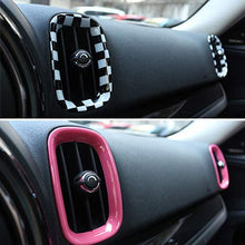 HKPKYK Car air Conditioning Outlet Decoration,4pcs Car Air Conditioner Outlet Decoration Cover Sticker,for Mini Cooper S JCW F60 Countryman, Car Styling Accessories