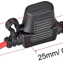 uxcell Fuse Holder In-line 16AWG Waterproof Fuse Holder Black 5Pcs for Small Blade Fuse