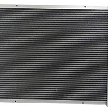 CoolingCare 27'' Width Aluminum Radiator, 4 Row Core Radiator for 1965-1985 Chevy Chevelle, GMC Caballero, Pontiac Ventura AT/MT Many GM Cars