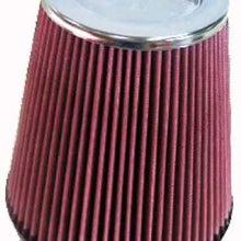 K&N Universal Clamp-On Air Filter: High Performance, Premium, Washable, Replacement Engine Filter: Flange Diameter: 6 In, Filter Height: 8 In, Flange Length: 1 In, Shape: Round Tapered, RF-1020