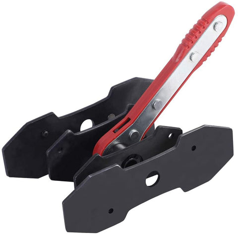 JIFETOR Brake Caliper Press Tool, 360 Degree Swing Ratchet Expander Wrench Car Wheel Piston Spreader with Extra 2PCS Large Plates for Single Twin Quad Sextuplet Piston Disc Brake Caliper