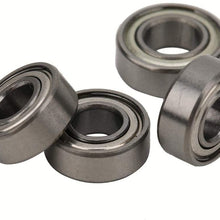RC Car Bearing, Metal Sealed Bearing Ball Bearing Rolling Bearing Oil Bearing Kit for Tamiya CC01 1/10 RC Car(Silver Gray)