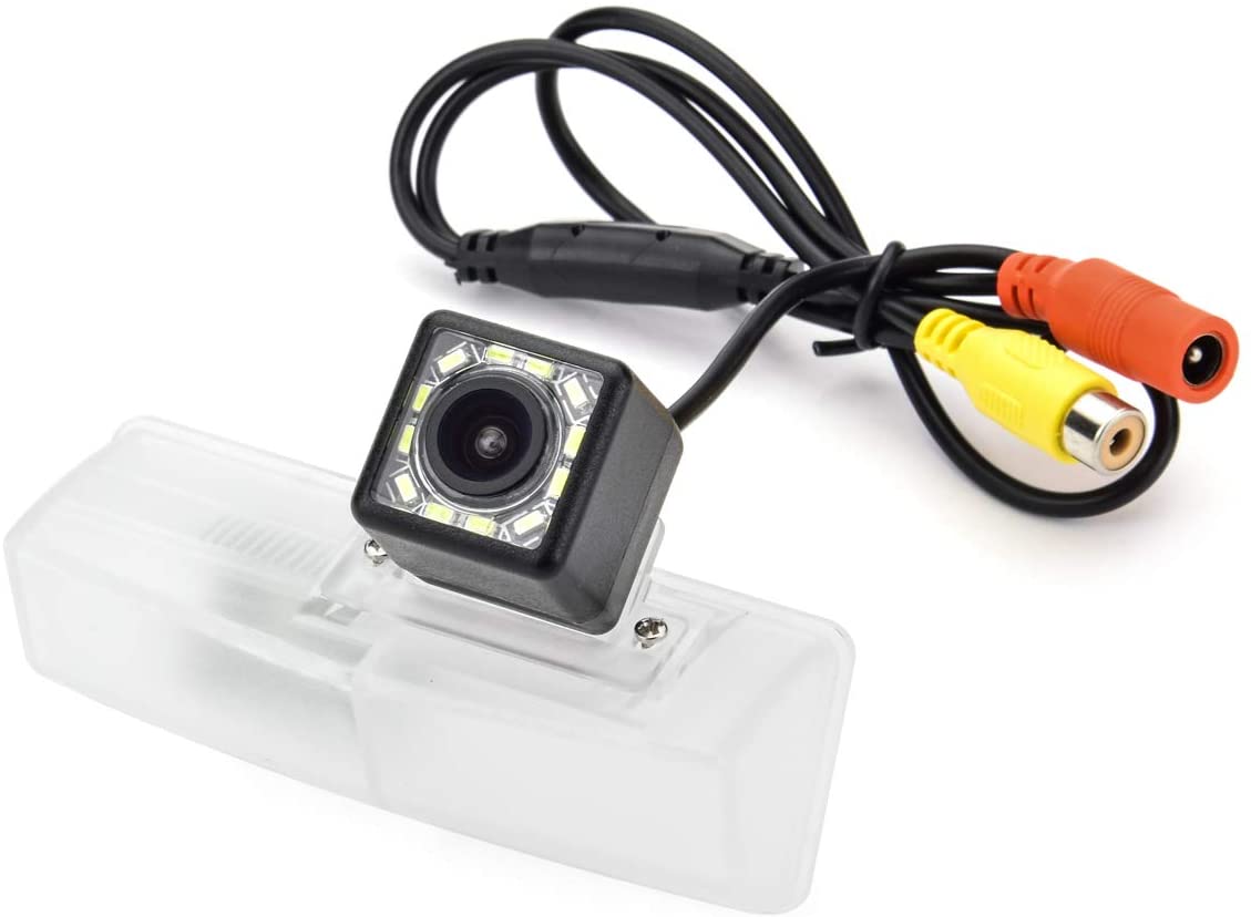 aSATAH 8 LED Adjustable Angle Car Rear View Camera for Lexus CT 200h / HS 250h/Toyota Matrix/Toyota Venza/Prius/RAV4 & HD CCD Waterproof Reversing Backup Camera (8 LED Adjustable Angle)