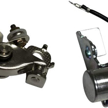 ENGINERUN Points and Condenser – Ignition Kit Compatible with Honda G150 G200 G300 GV150 GV200 HR21-5 Replaces OEM 30251-883-003 30280-883-005