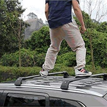 2 Pieces Cross Bars Fit for Audi Q7 2009 2010 2011 2012 2013 2014 2015 Black Cargo Baggage Luggage Roof Rack Crossbars