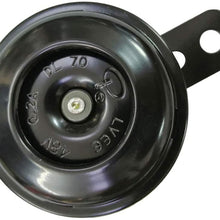 Homyl 48V 0.2A Universal Super Loud Horn for Electric Bike Black Trumpet