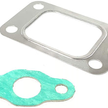SZBAM Gasket T25 T28 4 Bolt Inlet Turbo Exhaust Manifold Gasket+Paper Gasket Stainless Steel