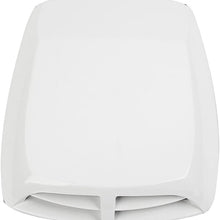 ZYHW Car Air Flow Intake Scoop Vent Cover Hood Check Pattern White