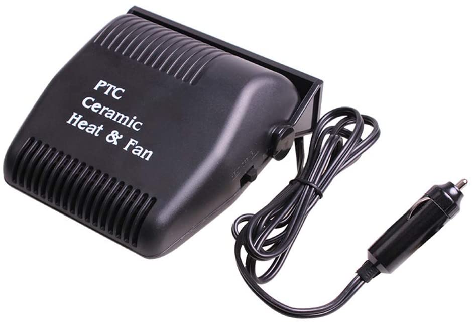 MeiBoAll Car Defroster Heater, 12V Car Heater Fan, Car 2 In 1 Cooling/Heating Fan, Winter Car Windshield Defogger 180 Degree Rotating Bracket Fast Heating Demister for Windscreen