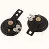 Baosity 2 Pack Universal 12V 1.5A 105db Motorcycle Electric Horns Auto Horns Loud kit Waterproof Round Loud Horn Speakers