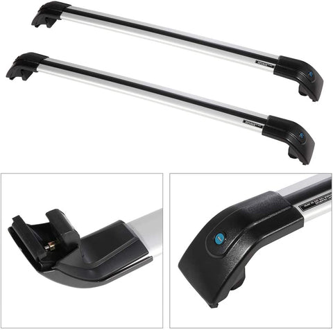 Aintier 2Pcs Aluminum Roof Rack Crossbars Compatible with 2015 2016 2017 2018 2019 for Kia Sorento Roof Top Rail Rack Crossbar Luggage Cargo Carrier Roof Rack Set