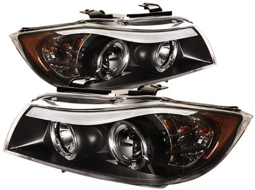 Spyder Auto PRO-YD-BMWE9005-AM-SM Smoke Halo Amber Projection Headlight
